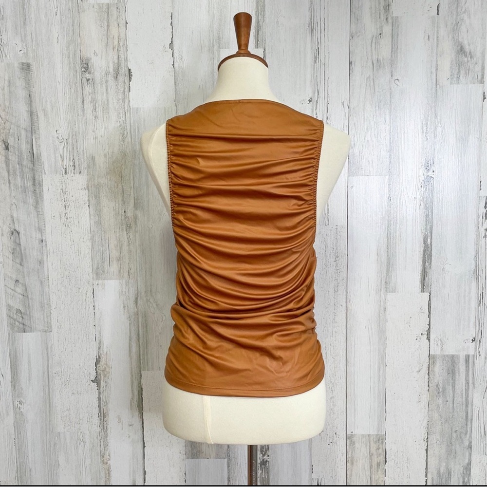 Free People Ride Along Ruched Crop Top medium - Picture 3 of 3